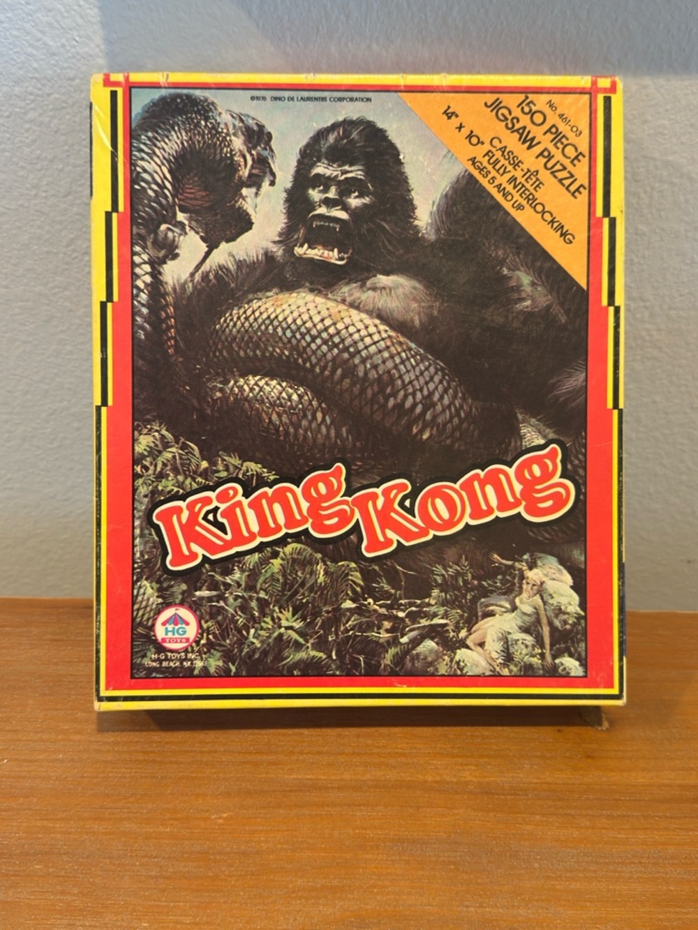 Vintage King Kong 150 Pc Jigsaw Puzzle 1976